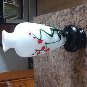 Absolutely beautiful, handmade, Antique Peking Glass vase